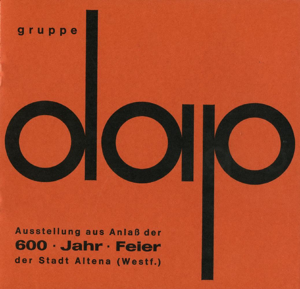 Ausstellungskatalog Gruppe dap 1967